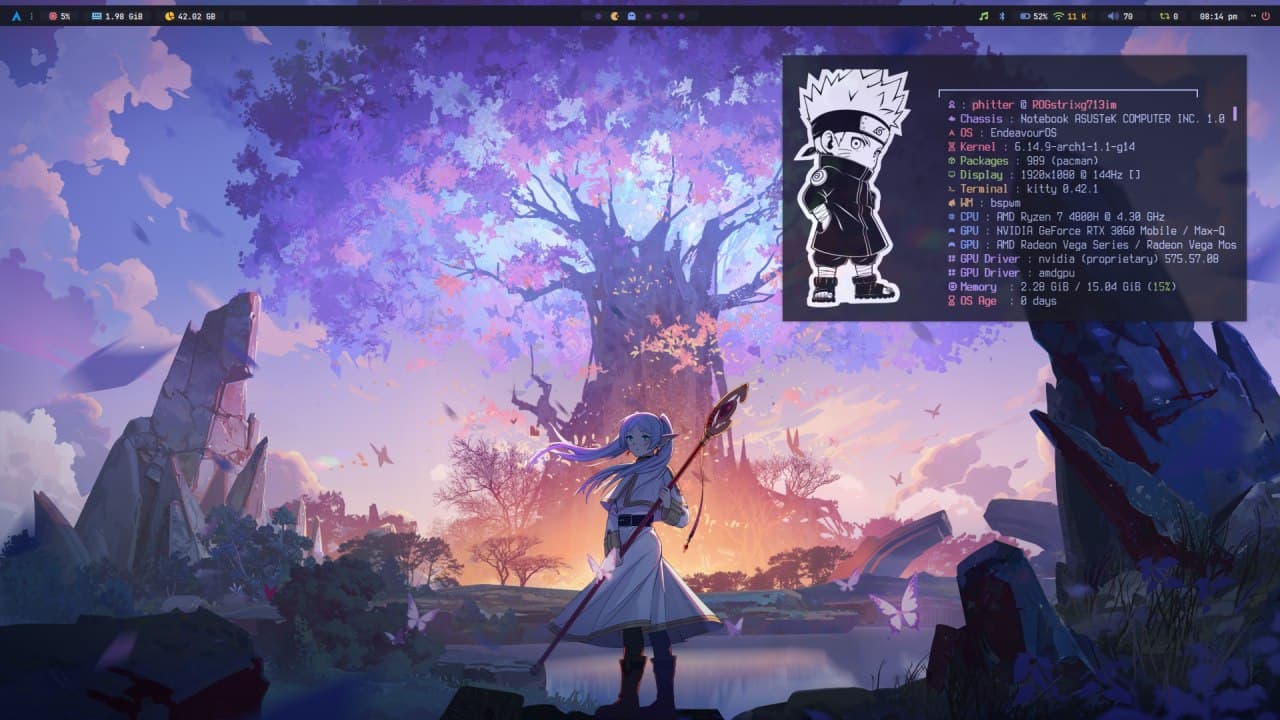 Arch Linux Desktop Configuration Preview